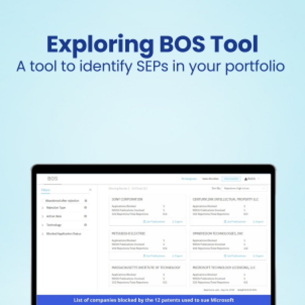 Exploring BOS Tool A tool to identify SEPs in your portfolio