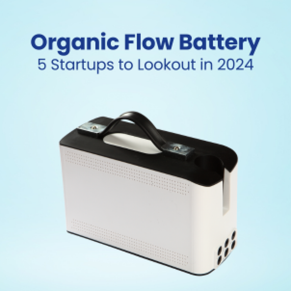 Organic Flow Battery 5 Startups to Lookout in 2024