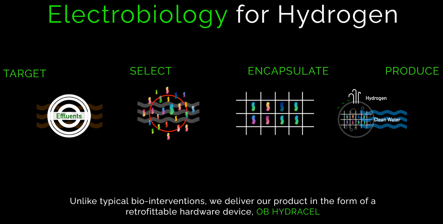 Ossus Biorenewables' OB Hydracel Technology for hydrogen production with microbes