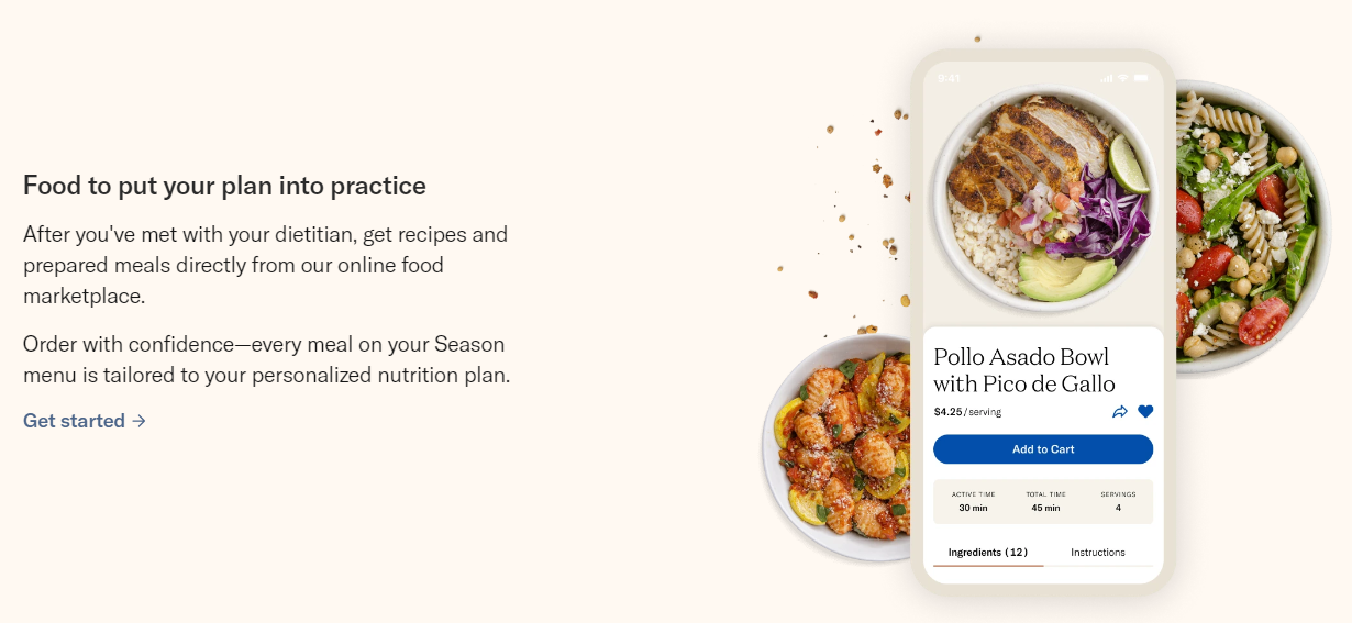 Season Health's food as medicine Digital Food Pharmacy