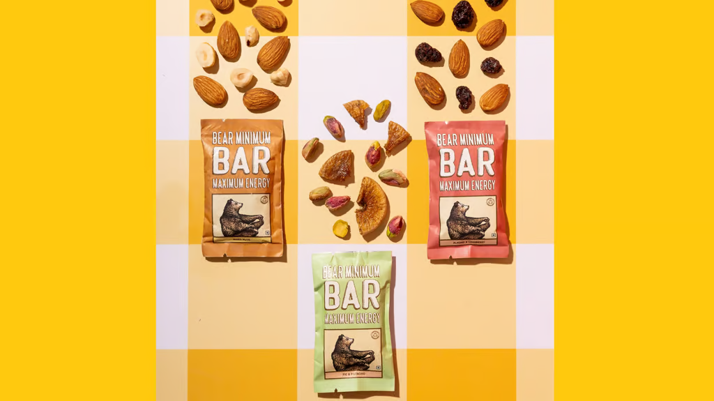 Brawny Bear's Compostable Packaging for energy bars