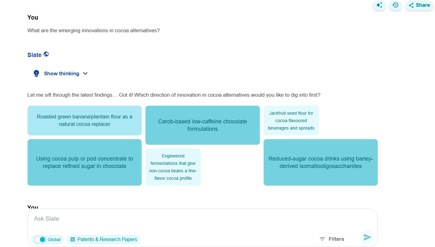 Slate Screenshot for Cocoa Alternative Research