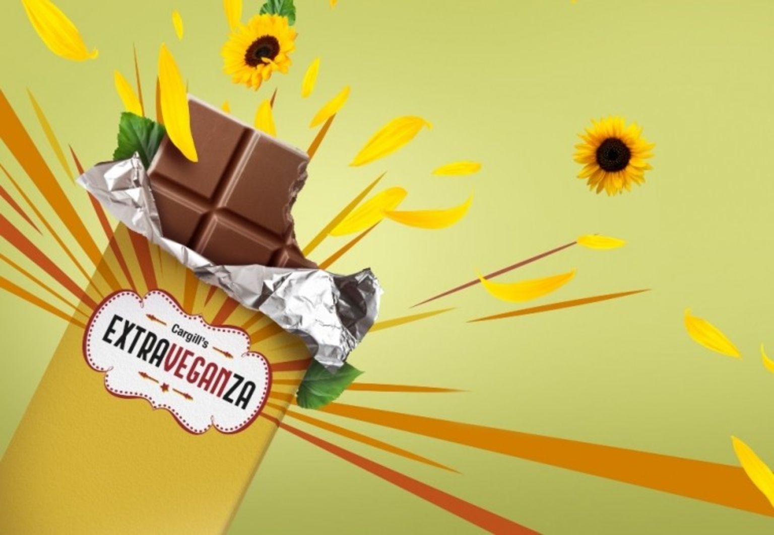 Cargill's low-sugar ExtraVeganZa chocolate made with sunflower seed powder