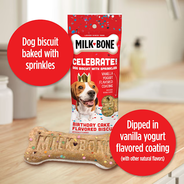 Pet Food Companies: Milk-Bone Birthday Cake biscuits