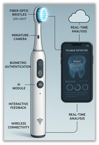 AI in Dental Care: An illustration of Neordent’s electric toothbrush